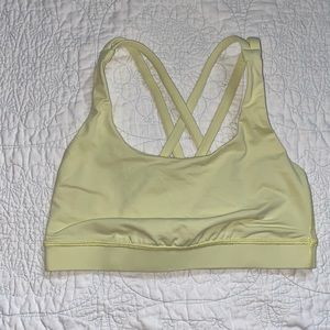 rare! buttery light yellow energy bra size 4